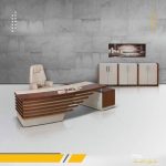 مكتب إدارة عليا أبيض خشب ام دي اف اسباني